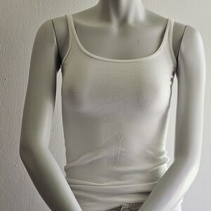 NWOT CYNTHIA ROWLEY WHITE TANK S